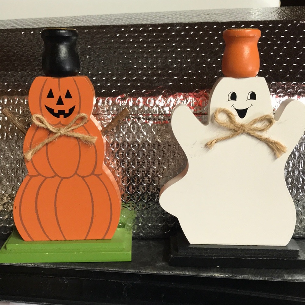 Halloween candlesticks